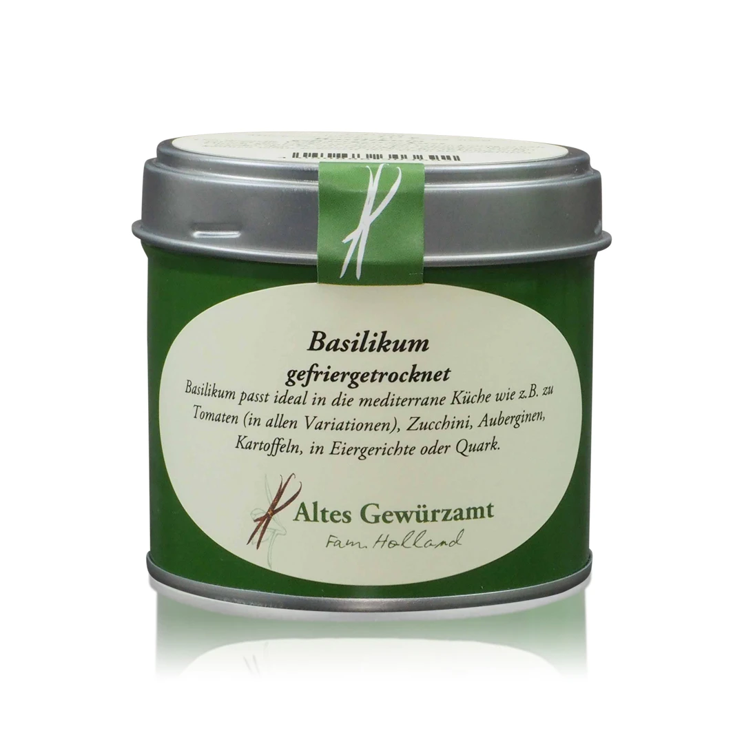 Basilikum Gefriergetrocknet 1 Basilikum Gefriergetrocknet