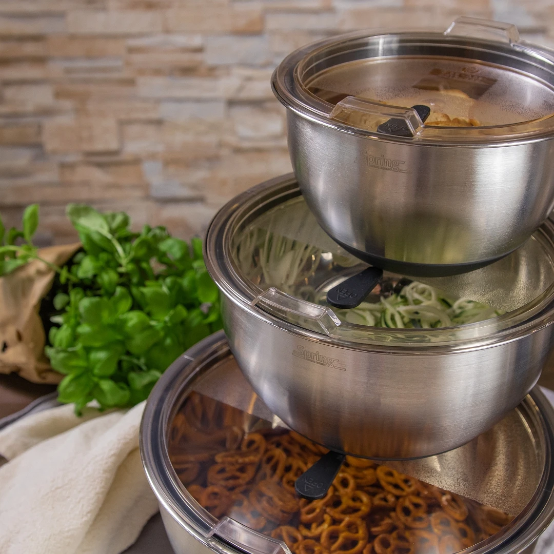 Spring Fusion2+ Schüssel Set 3-Teilig Deckel 2 Spring Fusion2+ Schüssel Set 3-Teilig Deckel – Bild 2