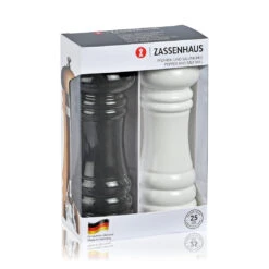 Zassenhaus Berlin Mühlen-Set Schwarz/Weiß 18 Cm